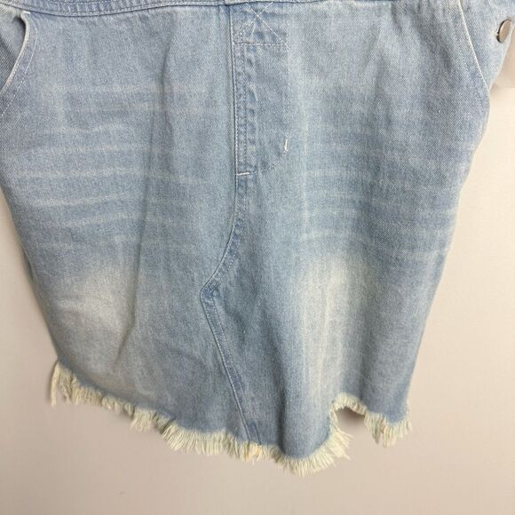 ALTAR’D STATE | NEW Blue Jean Denim Jumper Overall Dress Women’s Size Small - Picture 5 of 10